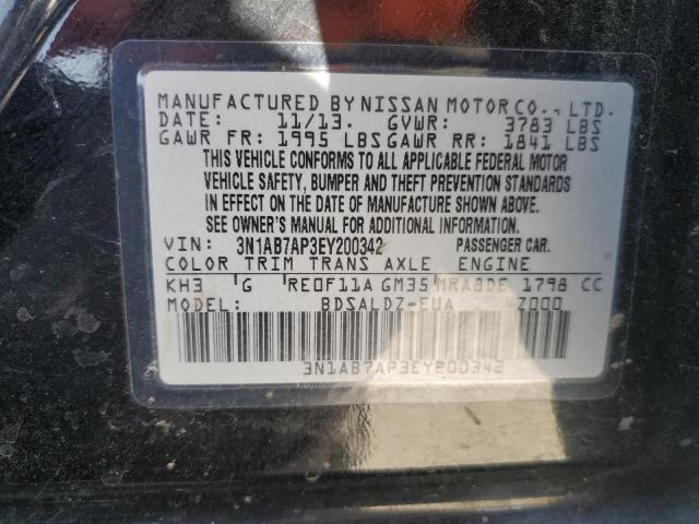 3N1AB7AP3EY200342 Nissan 2014
