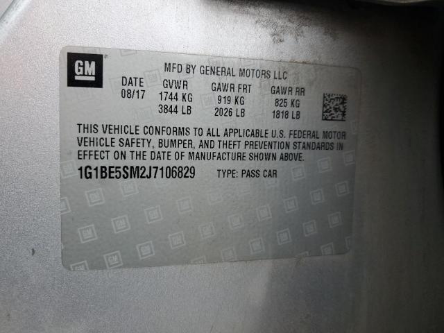 1G1BE5SM2J7106829 Chevrolet CRUZE LT