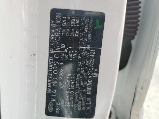 KNDJN2A27G7835421 KIA gdi gamma