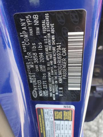 KMHLM4DG1RU697941 Hyundai ELANTRA SE