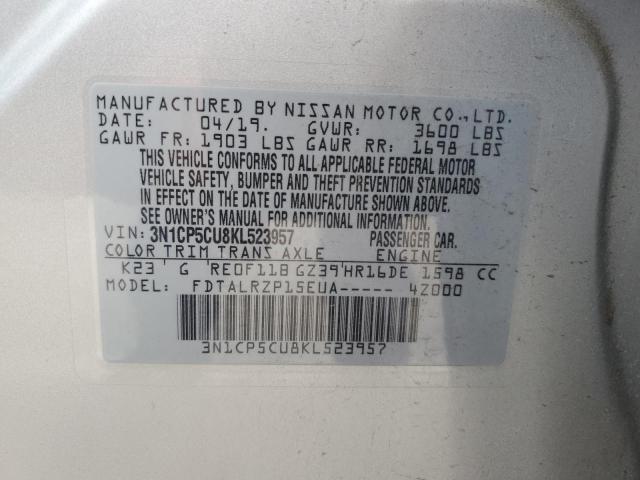 3N1CP5CU8KL523957 Nissan KICKS S