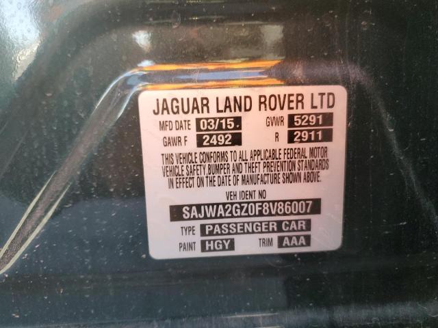 SAJWA2GZ0F8V86007 Jaguar s/c ulev