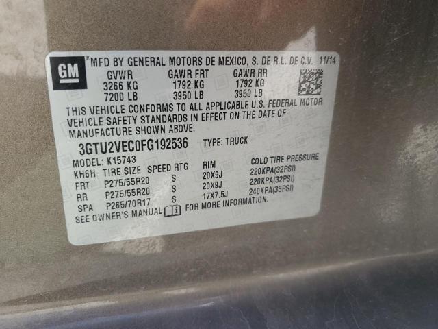 3GTU2VEC0FG192536 GMC SIERRA K15
