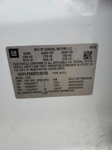 1GNFLFEK6FZ142136 Chevrolet lea - flex fuel (gas/alc), aluminum, ho,