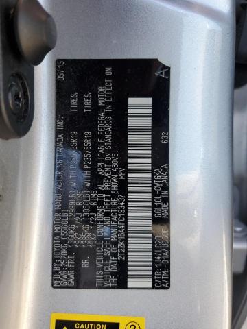 2T2ZK1BA4FC193437 Lexus RX 350