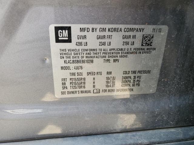 KL4CJBSB6EB610298 Buick ENCORE CON