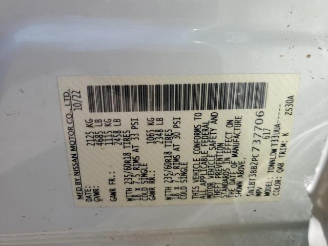 5N1BT3BB2PC737706 Nissan ROGUE SV