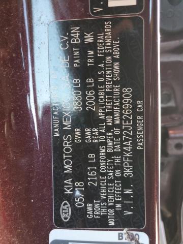 3KPFK4A72JE269908 KIA FORTE LX