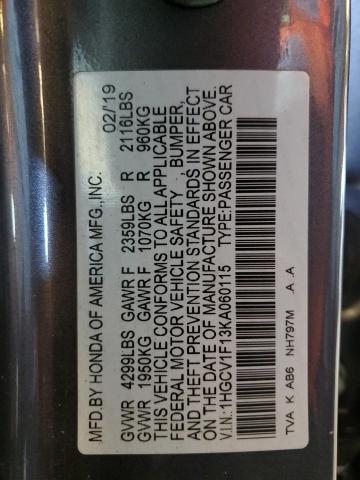 1HGCV1F13KA060115 Honda ACCORD LX