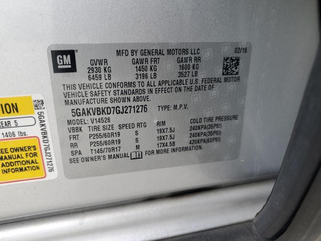 5GAKVBKD7GJ271276 Buick llt - sidi, alum, 60 degrees