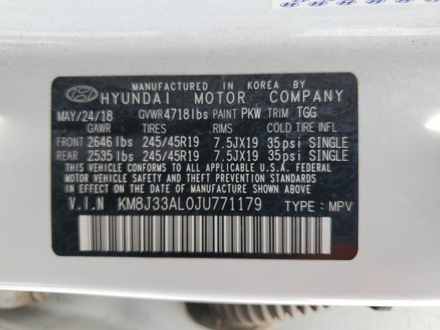 KM8J33AL0JU771179 Hyundai gdi theta ii