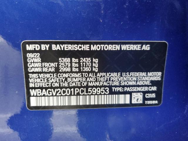 WBAGV2C01PCL59953 BMW 840i