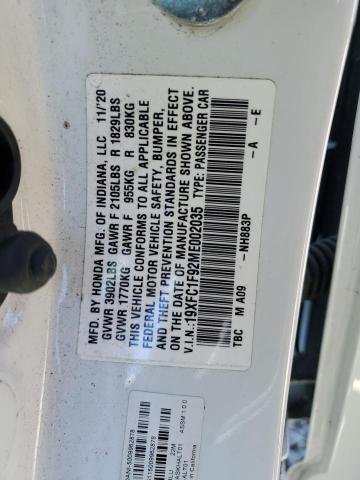 19XFC1F92ME002035 Honda l15b7