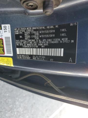 5TDDK3DC3FS112198 Toyota 2gr-fks