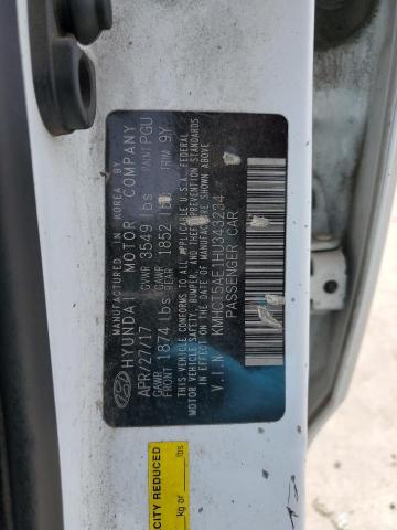 KMHCT5AE1HU343234 Hyundai Accent