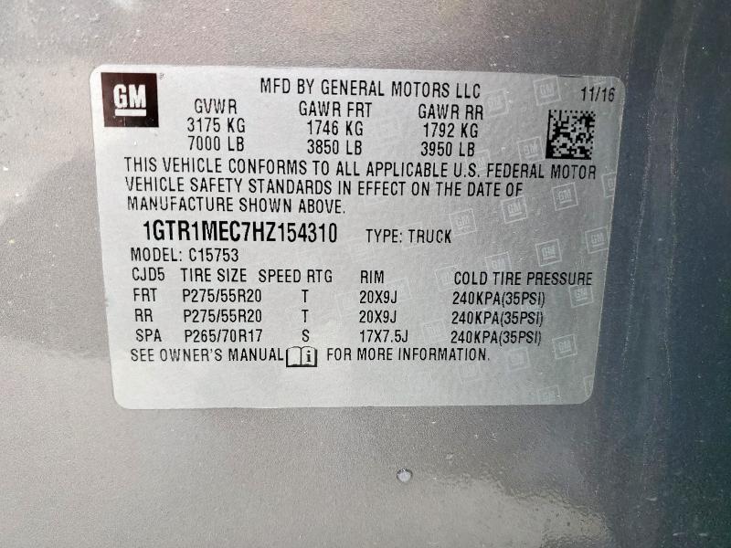 1GTR1MEC7HZ154310 GMC SIERRA C15
