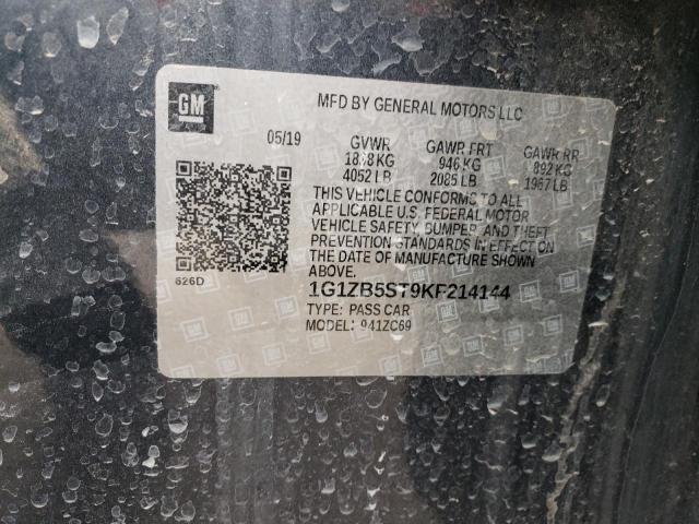1G1ZB5ST9KF214144 Chevrolet MALIBU LS