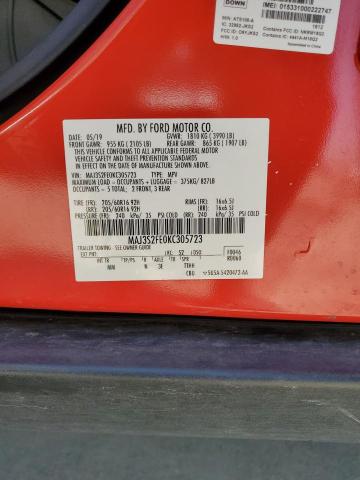 MAJ3S2FE0KC305723 Ford ECOSPORT S