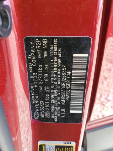 KMHRC8A34PU266352 Hyundai Venue Sel
