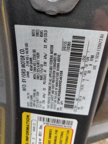 3FMCR9B60RRE46358 Ford dragon