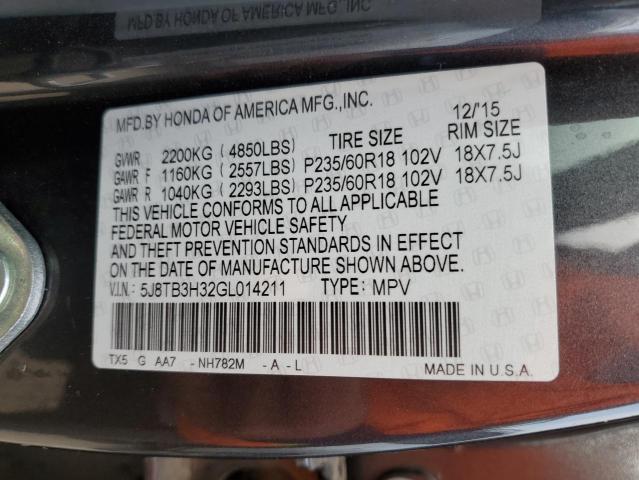 5J8TB3H32GL014211 Acura RDX