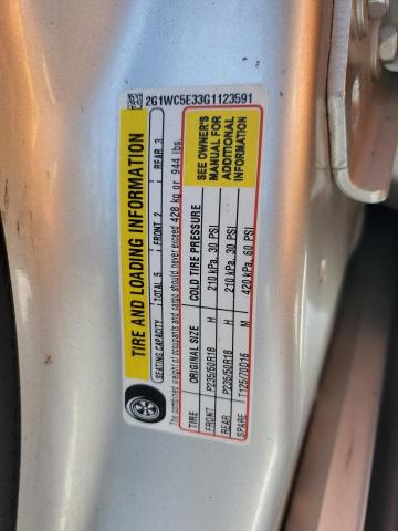 2G1WC5E33G1123591 Chevrolet lfx - sidi, vvt, e85 max, alum gm