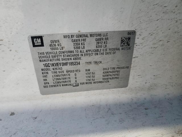 1GC1KVEY0HF185234 Chevrolet Silverado