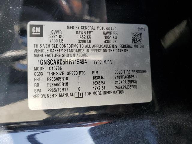 1GNSCAKC5HR115494 Chevrolet l83 - sidi: spark ignited direct injection, vvt: variable valve timing, afm, e85 max, alum