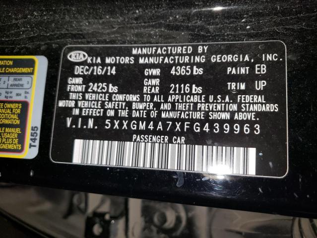 5XXGM4A7XFG439963 KIA dohc gdi theta ii