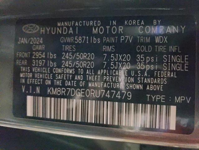 KM8R7DGE0RU747479 Hyundai gdi lambda ii