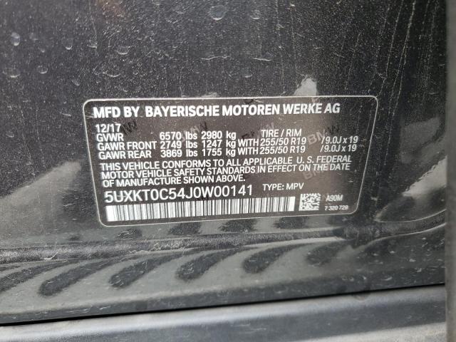 5UXKT0C54J0W00141 BMW X5 Xdr40e