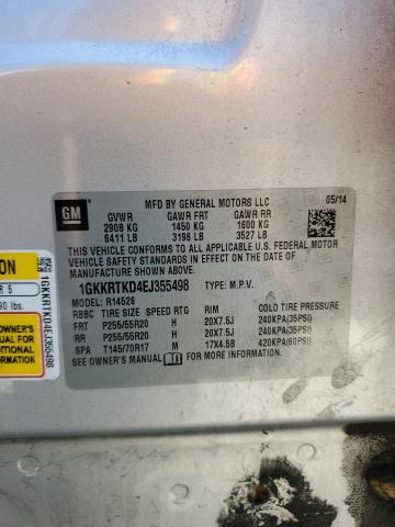1GKKRTKD4EJ355498 GMC llt