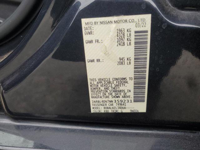 1N4BL4DV7NN359231 Nissan Altima