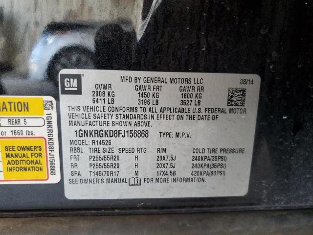 1GNKRGKD8FJ156868 Chevrolet TRAVERSE L