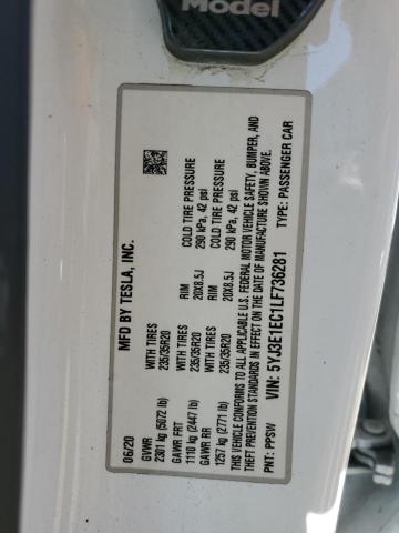 5YJ3E1EC1LF736281 Tesla 2020