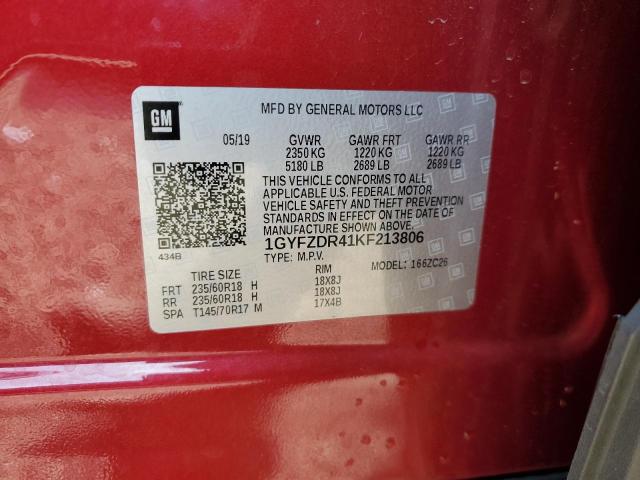 1GYFZDR41KF213806 Cadillac lsy - sidi, vvt, alum, var 3