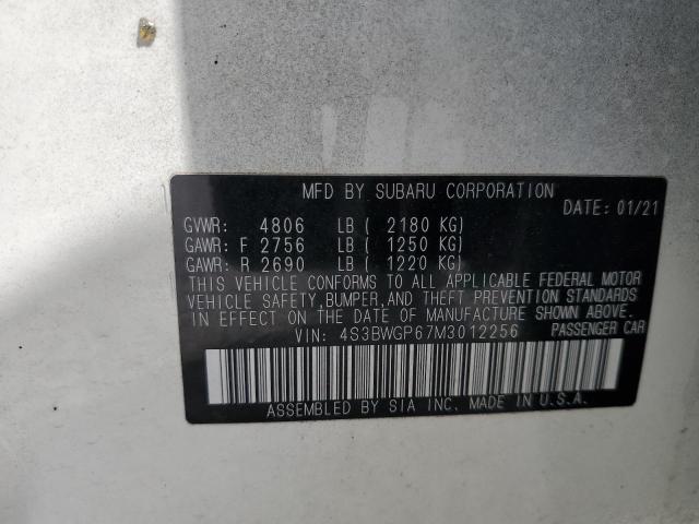 4S3BWGP67M3012256 Subaru 2021
