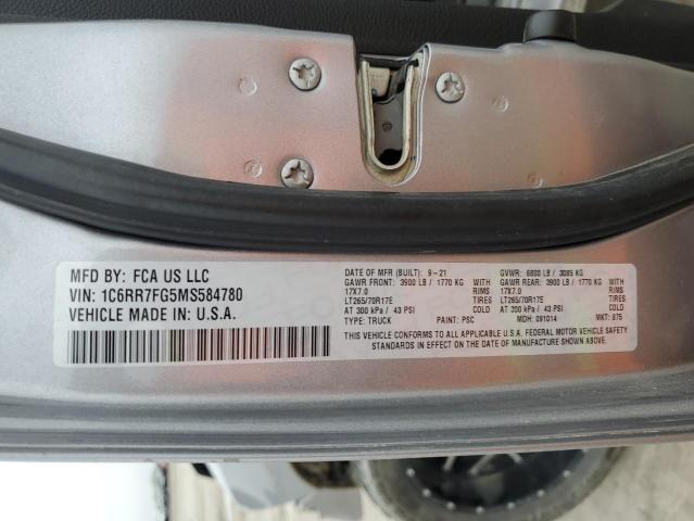 1C6RR7FG5MS584780 RAM 1500 Class