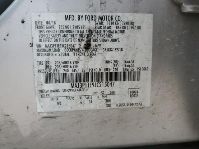 MAJ3P1TE9JC215047 Ford ECOSPORT S