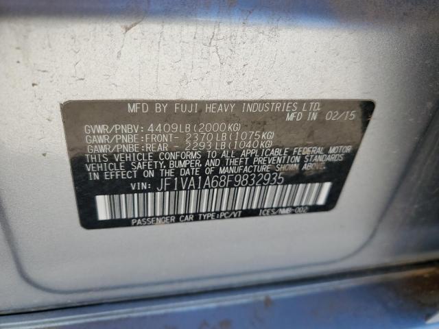 JF1VA1A68F9832935 Subaru WRX