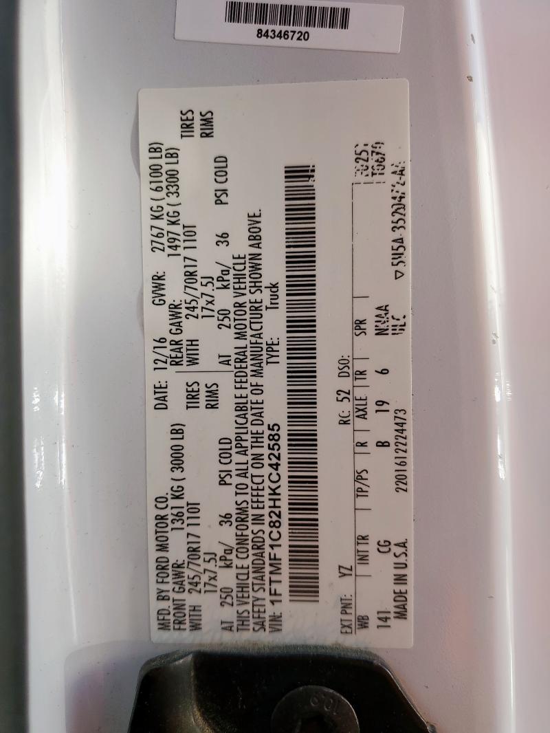 1FTMF1C82HKC42585 Ford F150