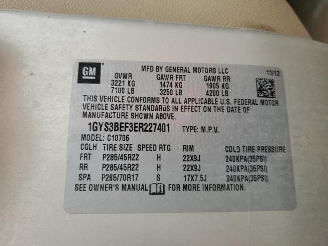 1GYS3BEF3ER227401 Cadillac l94 - flex fuel(gas/alc), alum cylinder deactivation