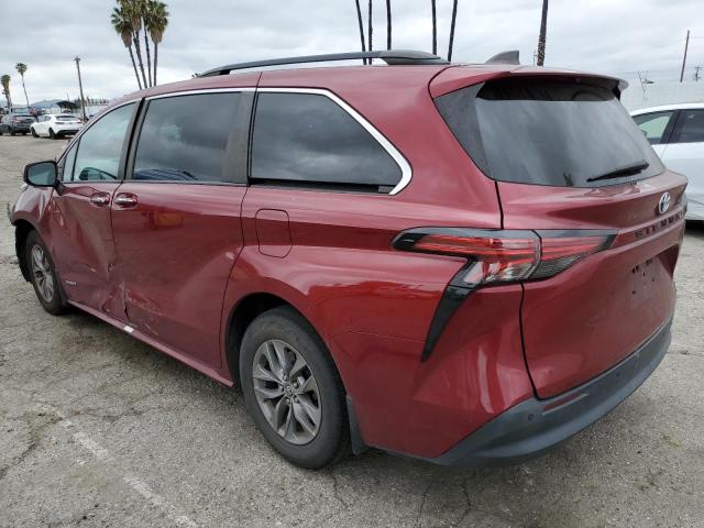 5TDJRKEC3MS008587 Toyota SIENNA XLE