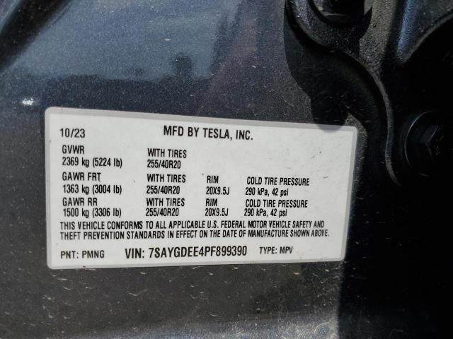 7SAYGDEE4PF899390 Tesla 2023