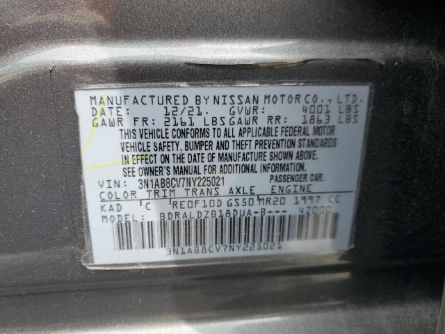 3N1AB8CV7NY225021 Nissan SENTRA SV