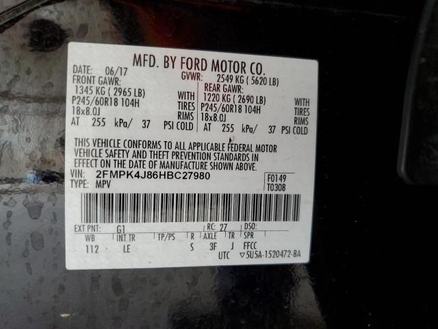 2FMPK4J86HBC27980 Ford EDGE SEL