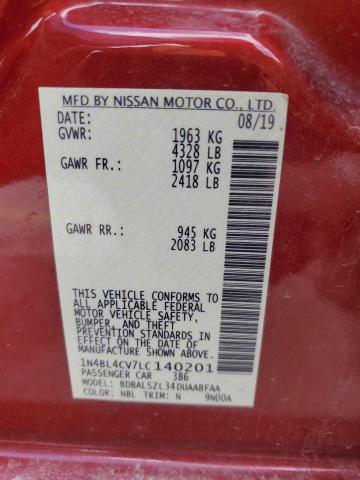1N4BL4CV7LC140201 Nissan Altima