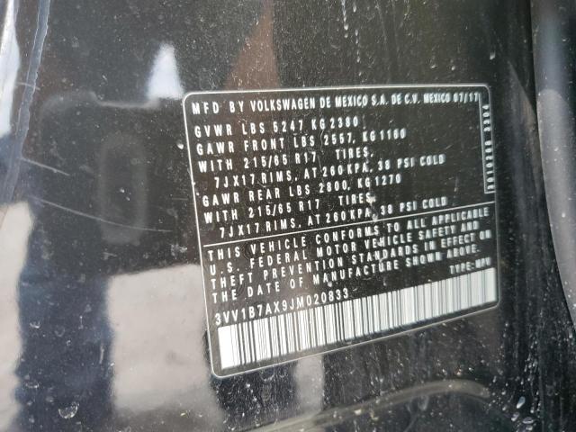 3VV1B7AX9JM020833 Volkswagen TIGUAN S