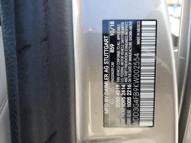 WDD3G4FB9KW002554 Mercedes-Benz m260