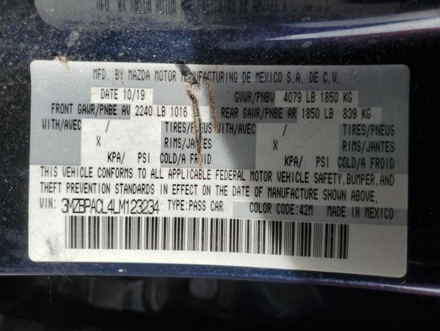 3MZBPACL4LM123234 Mazda py